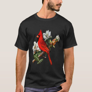 Northern Red Cardinal Perch On A Branch Cardinal B T-Shirt