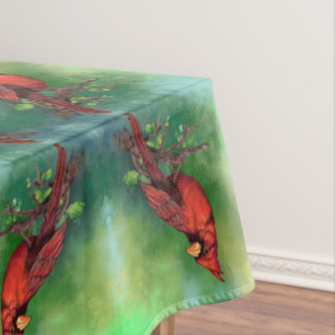 Northern Red Cardinal Tablecloth