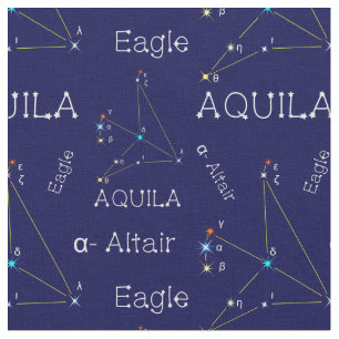 Northern Sky Constellation Aquila Fabric