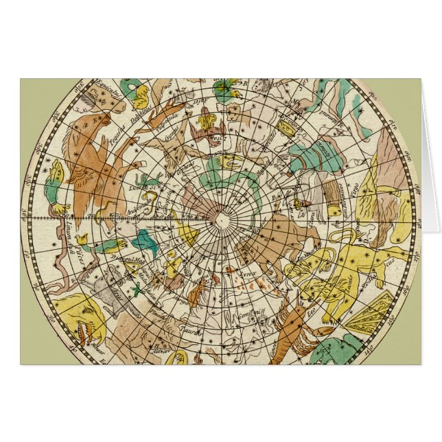 Northern Sky Star Chart and Constellations Map (Front Horizontal)