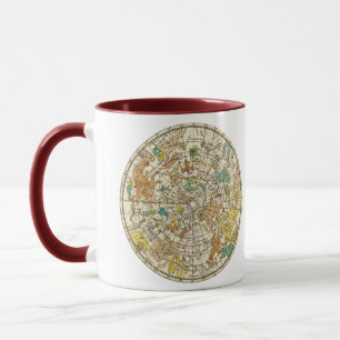 Northern Sky Star Chart and Constellations Map Mug
