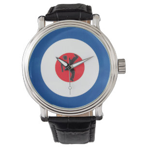 Northern Soul Dancer & Mod Target Wristwatch