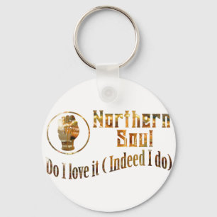 Northern Soul. Do I Love It - Gold Keychain