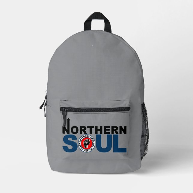 Northern Soul - Keep The Faith  Printed Backpack (Front)