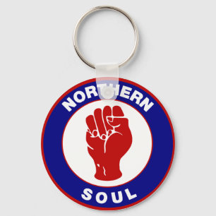 Northern Soul Mod target design Keychain