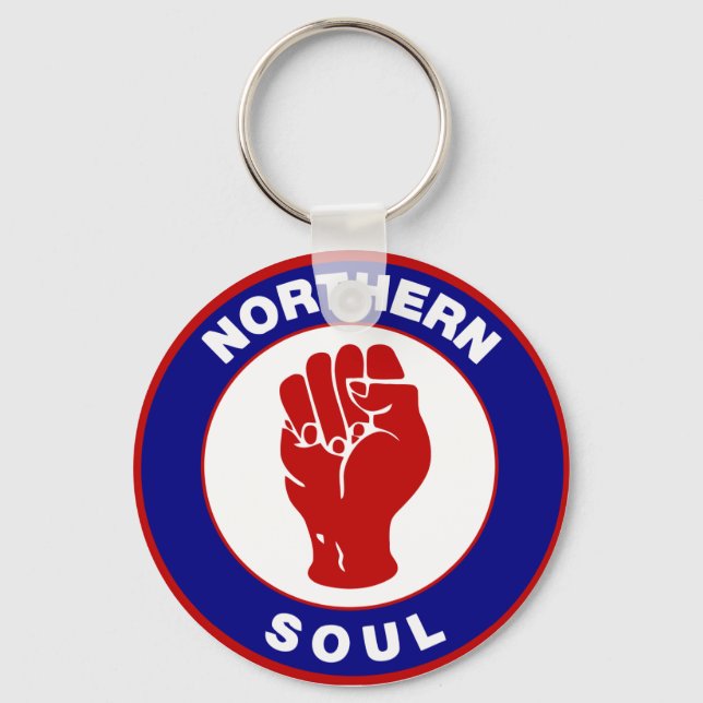 Northern Soul Mod target design Keychain (Front)
