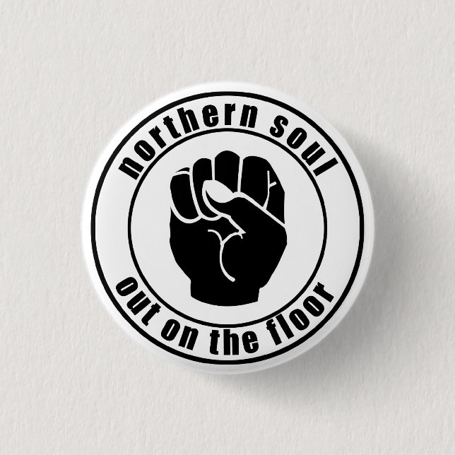Northern Soul Patch Out On The Floor Button (Front)