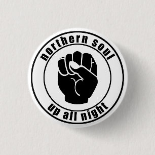 Northern Soul Patch Up All Night Button