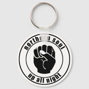 Northern Soul Patch Up All Night Keychain