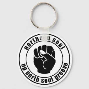 Northern Soul Patch Up North Soul Groove Keychain