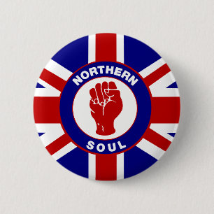 Northern Soul Union jack 2 Inch Round Button