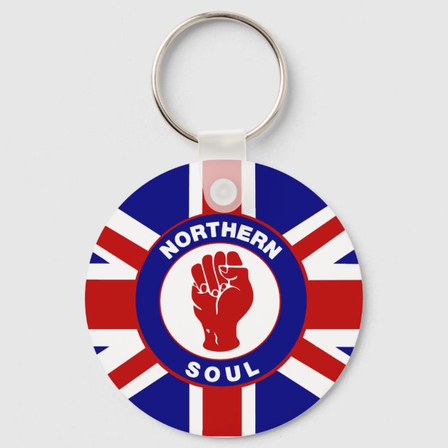 Northern Soul Union jack Keychain (Front)