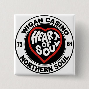 Northern soul Wigan Casino 2 Inch Square Button