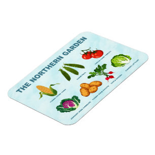 Northern Vegetable Garden Magnet