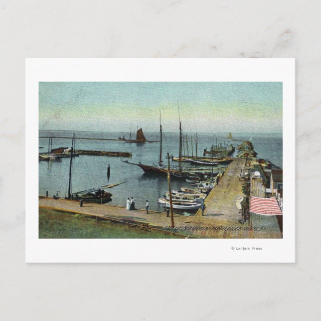 Northern View from East Harbour Postcard (Front)