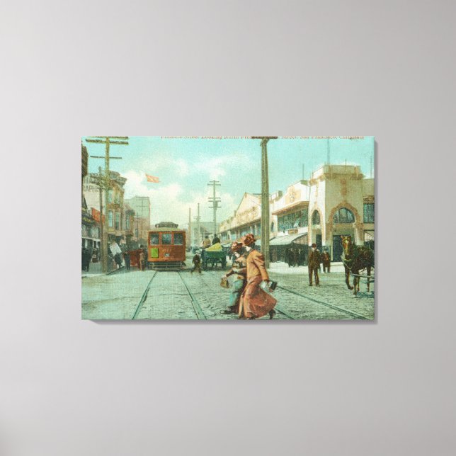 Northern View of Fillmore St from O'Farrell St Canvas Print (Front)