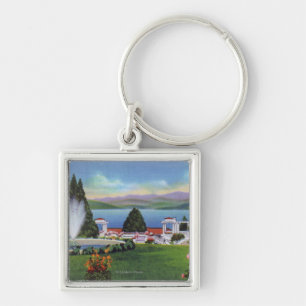Northern View of Lake from Ft. William Henry Keychain