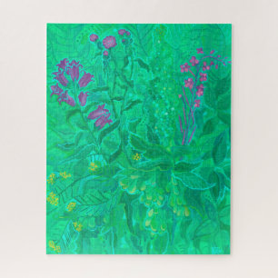 Northern Wildflowers Summer Flowers Floral Art Ta Jigsaw Puzzle