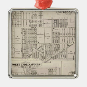 Northerneastern part of Indianapolis Metal Ornament