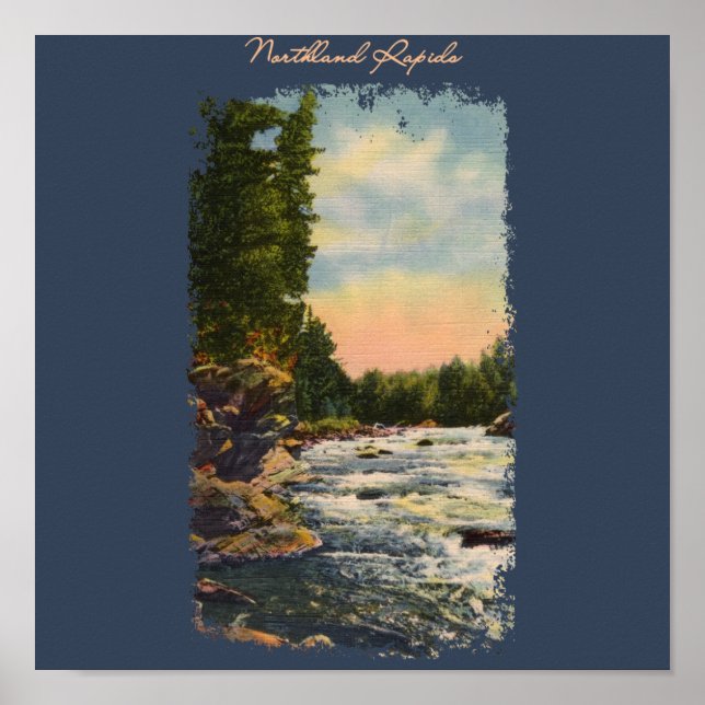 Northland Rapids Painted Poster (Front)
