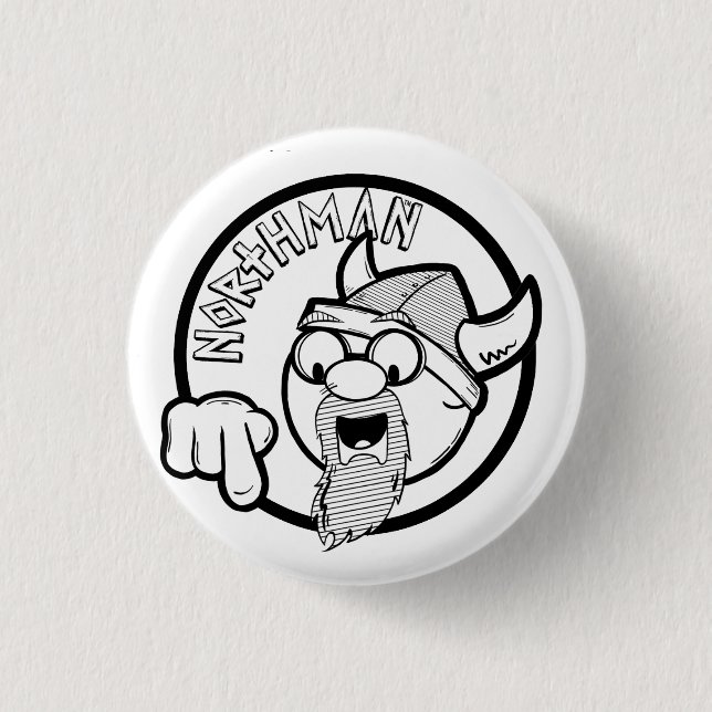 Northman Badge 1 Inch Round Button (Front)