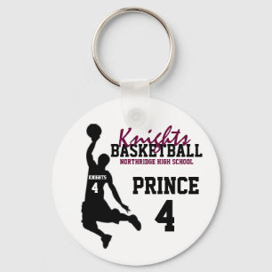 Northridge Basketball Personalized Keychain