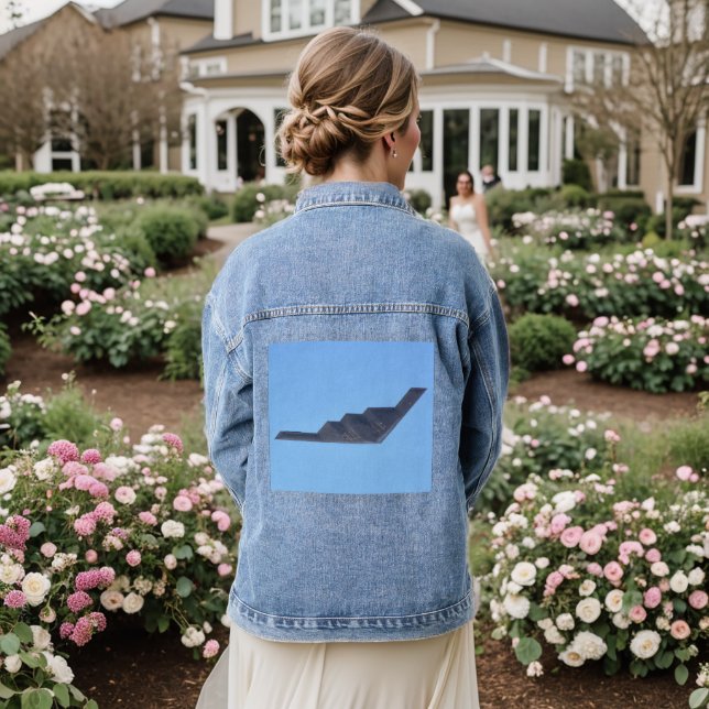 Northrop Grumman B-2 Spirit Denim Jacket (Wedding Back)