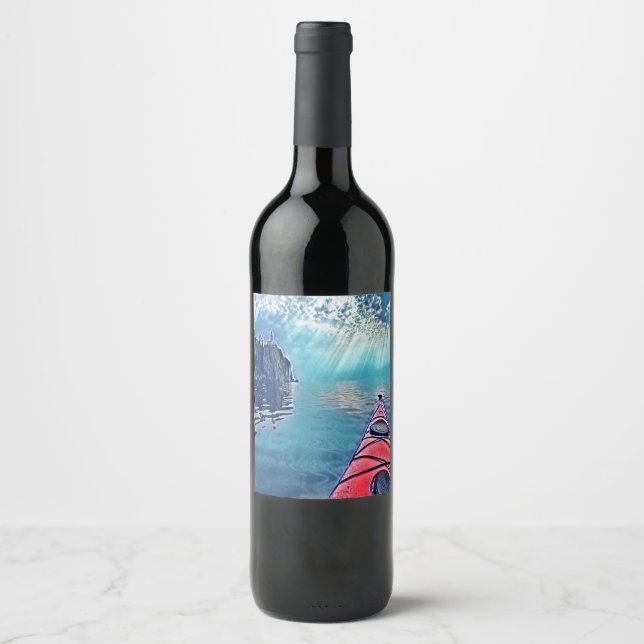 Northshore Kayaking Wine Bottle Label