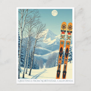 Northstar California ski vacation Postcard