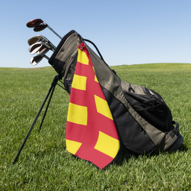 Northumberland county flag golf towel (Green)