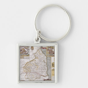 Northumberland, engraved by Jodocus Hondius Keychain