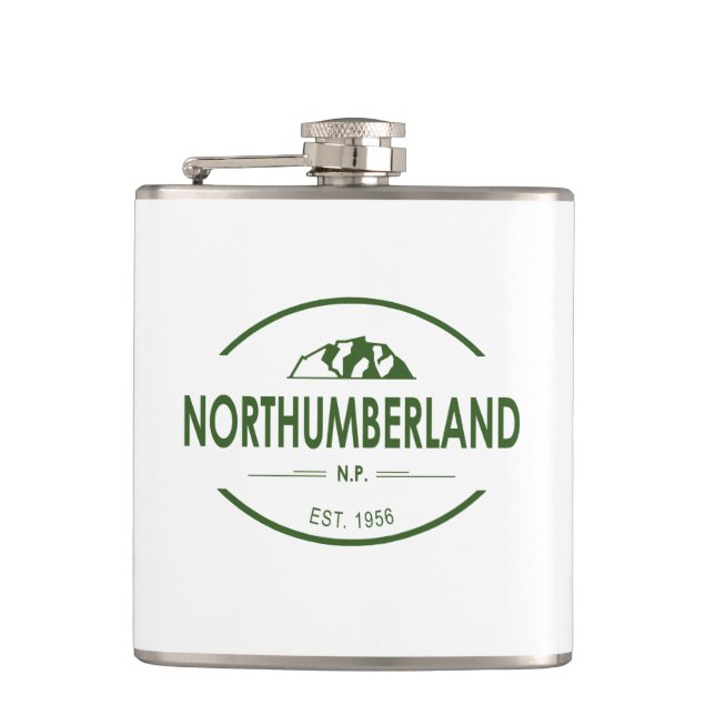 Northumberland National Park Hip Flask (Front)
