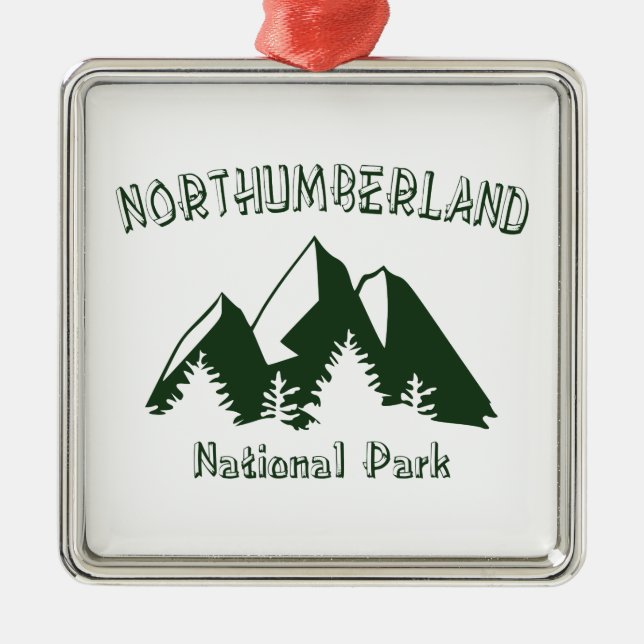 Northumberland National Park Metal Ornament (Front)
