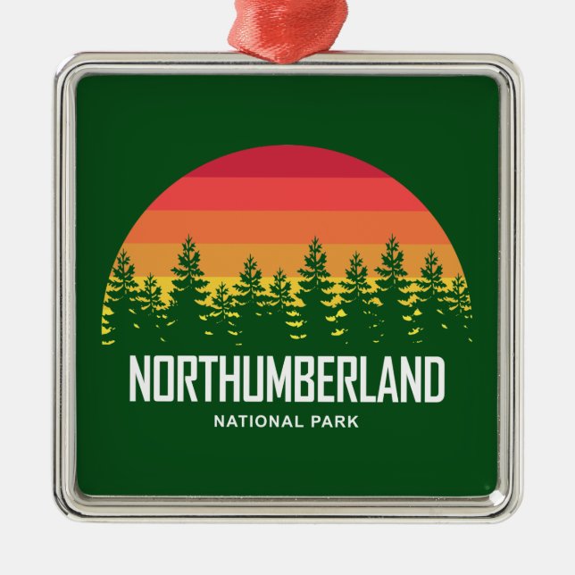Northumberland National Park Metal Ornament (Front)