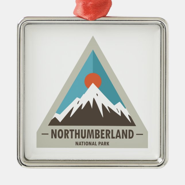Northumberland National Park Metal Ornament (Front)