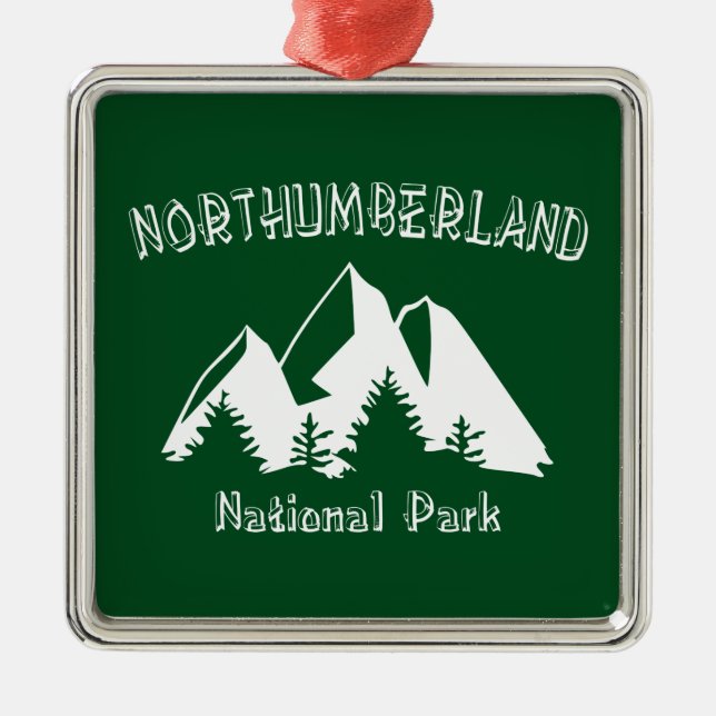 Northumberland National Park Metal Ornament (Front)