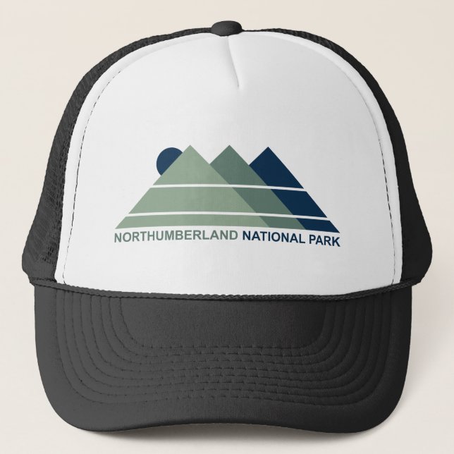 Northumberland National Park Mountain Sun Trucker Hat (Front)