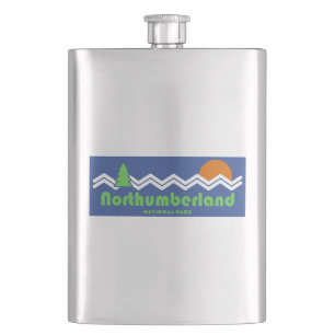 Northumberland National Park Retro Hip Flask