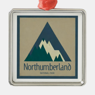 Northumberland National Park Rustic Metal Ornament