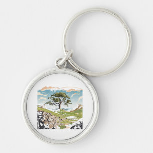 Northumberland National Park Sycamore Gap Tree Keychain
