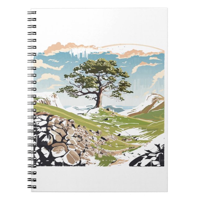 Northumberland National Park Sycamore Gap Tree Notebook (Front)