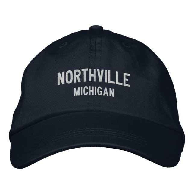 Northville Michigan Embroidered Baseball Hat (Front)