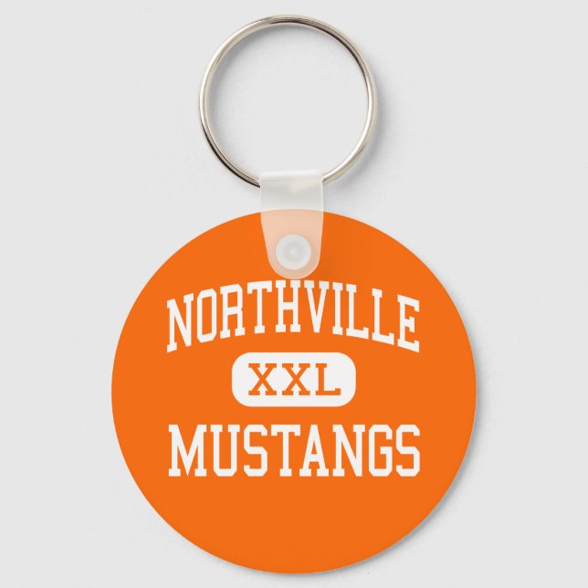 Northville - Mustangs - High - Northville Michigan Keychain (Front)