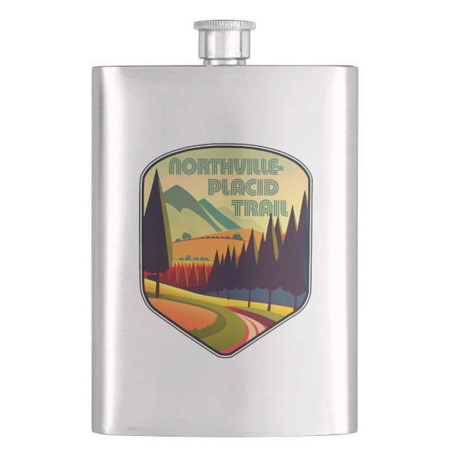 Northville-Placid Trail Colours Hip Flask (Front)