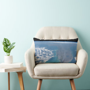 Northward The Florida Peninsula. Lumbar Pillow
