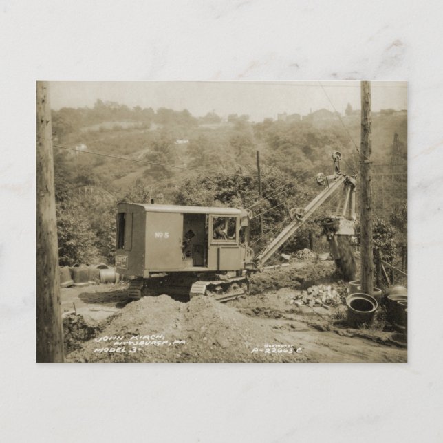 Northwest Crane and Shovel OPERATING ENGINEER 22 Postcard (Front)