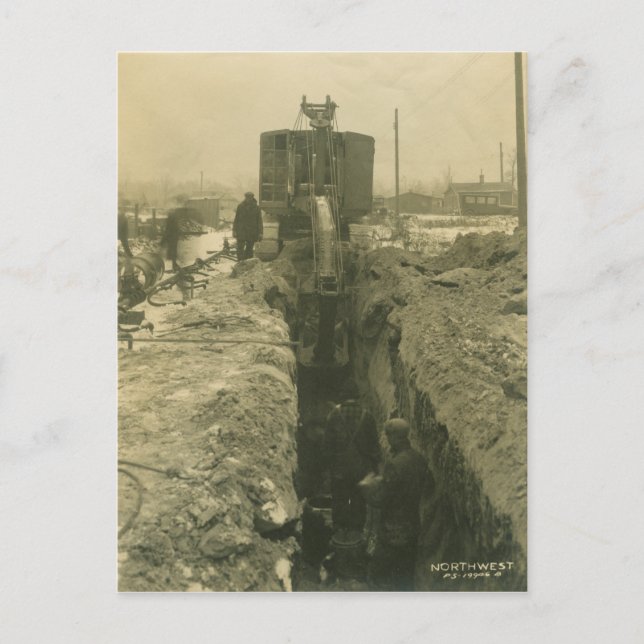 Northwest Crane and Shovel OPERATING ENGINEER 32 Postcard (Front)