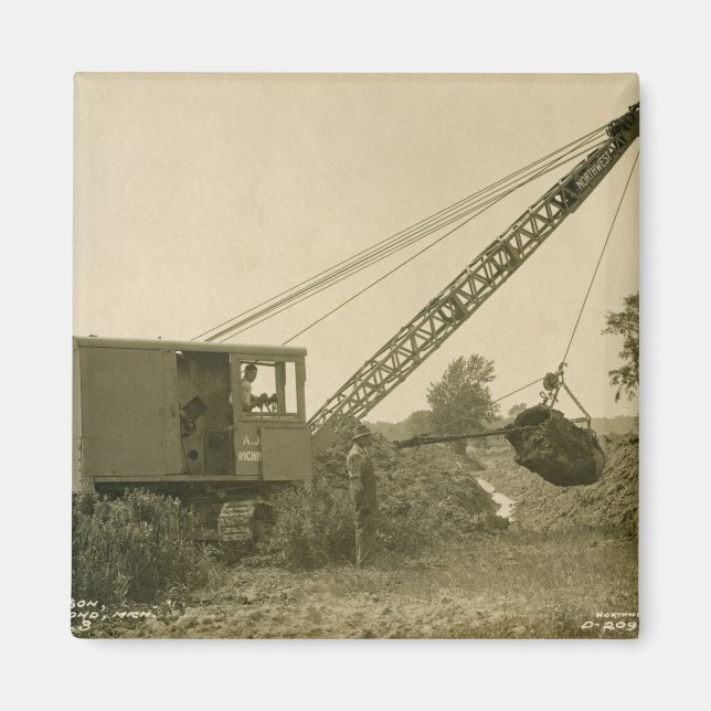 Northwest CRANE OPERATOR CABLE SHOVEL OPERATOR 3 Magnet (Front)