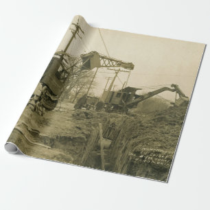 Northwest Engineering CRANE OPERATOR SHOVEL 14 Wrapping Paper