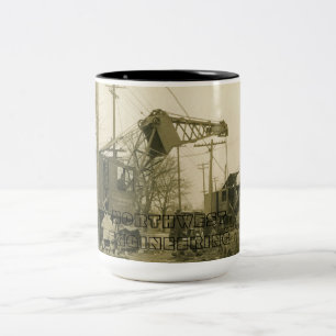 NORTHWEST ENGINEERING CRANE SHOVEL MUG EARLY
